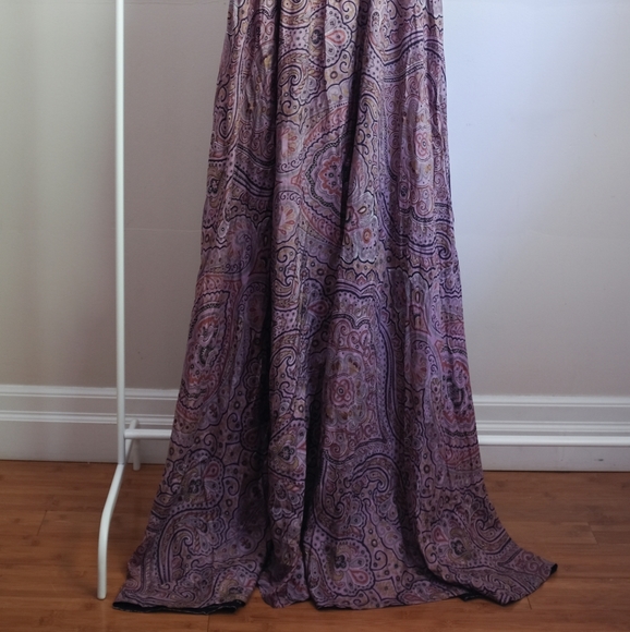 Long Purple Silk Dress - Picture 2 of 4